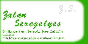 zalan seregelyes business card